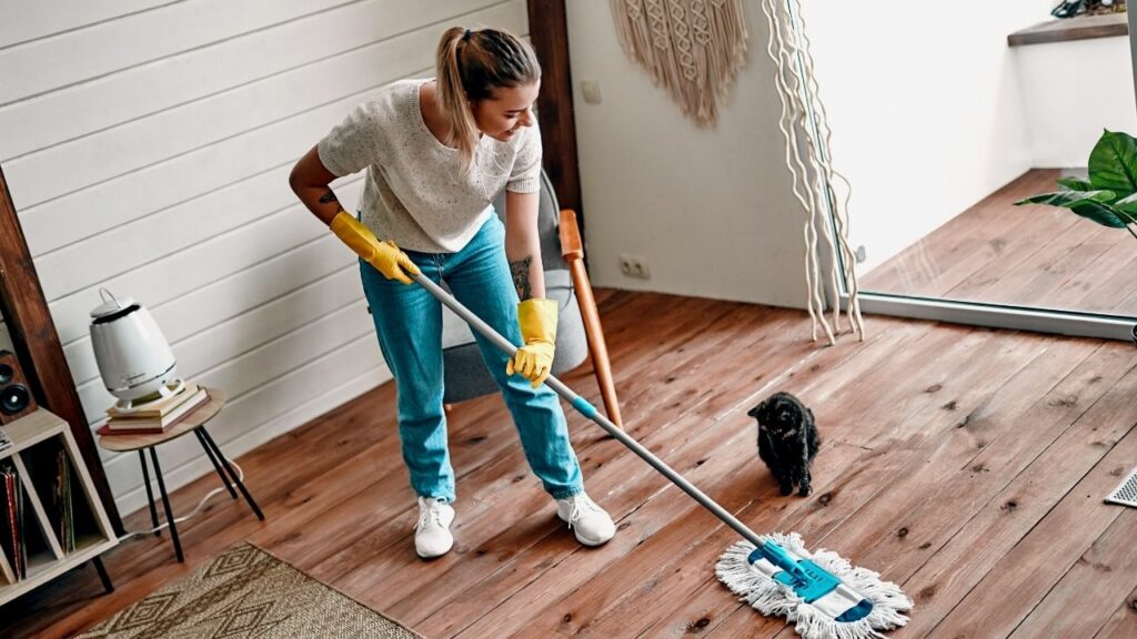 Professional cleaning team from GC Cleaning servicing a home in Arlington TX